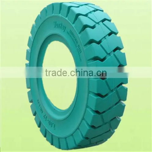 6.00-9 non marking solid tires, solid rubber colorful tires,semi solid tire