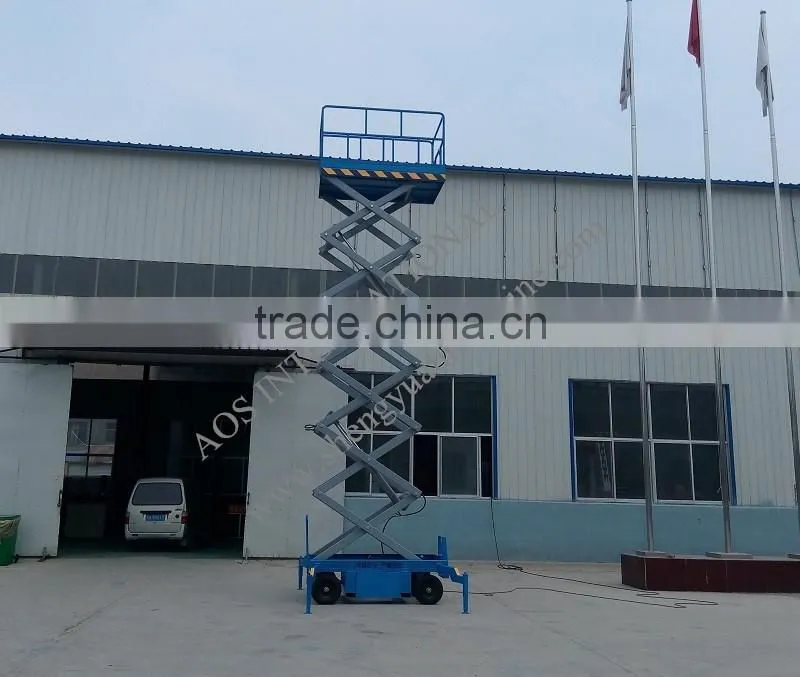 14m Hydraulic Adjustable Work Lift Platform Scissor Type