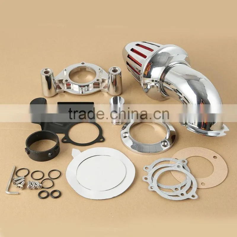 Aluminum Air Cleaner Kits Intake Filter For Harley Touring Glide FLTR FLHT 08-12