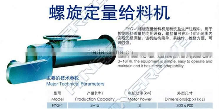 China Automatic Machines for Edible Salt Refining Plant
