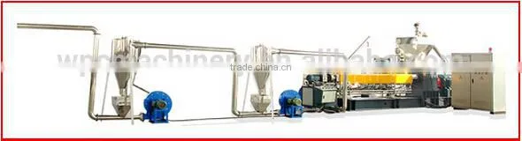 High speed parallel twin screw WPC pellets production machine line