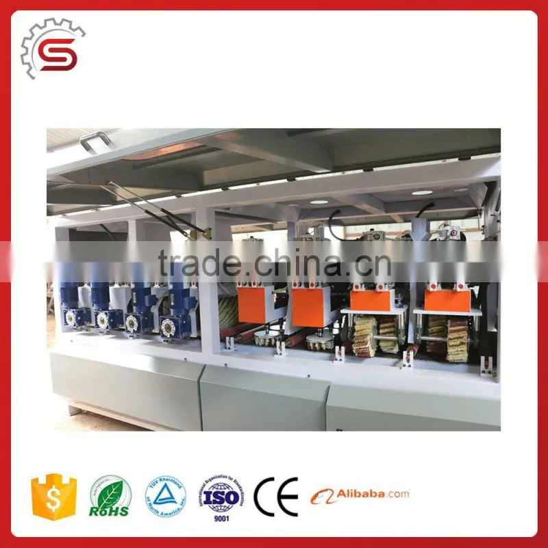 2016 New Product MDF Polishing Machine 8 Rollers Drum Sander for Door Maker