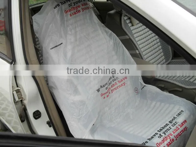 LDPE plastic car seat cover set