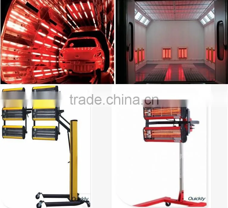 shortwave infrared paint drying lamps for car body curing