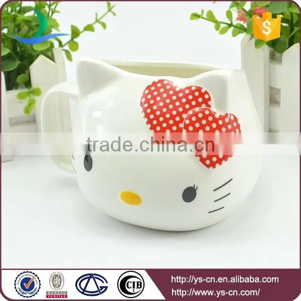 Cute Red Hello Kitty Creative Ceramic cup Wholesale