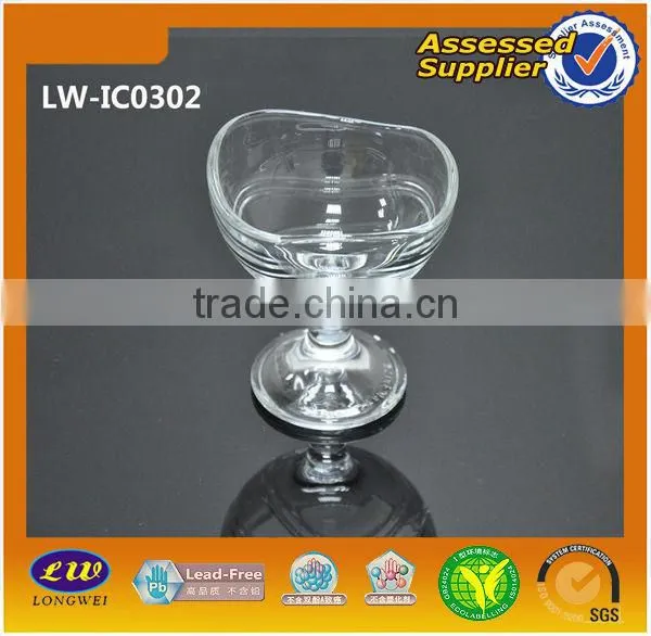 hot sale glass ice cream cup