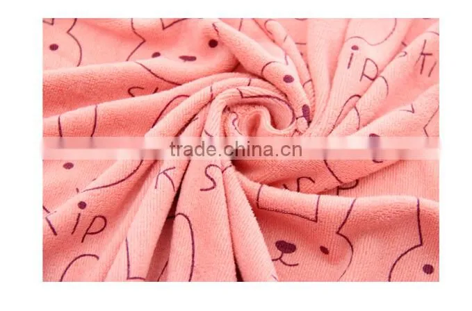 Q036 Cheap Promotional Fruit color cartoon bath microfiber towel