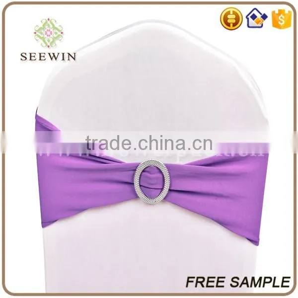 hot sale polyester spandex ruffle chair sash