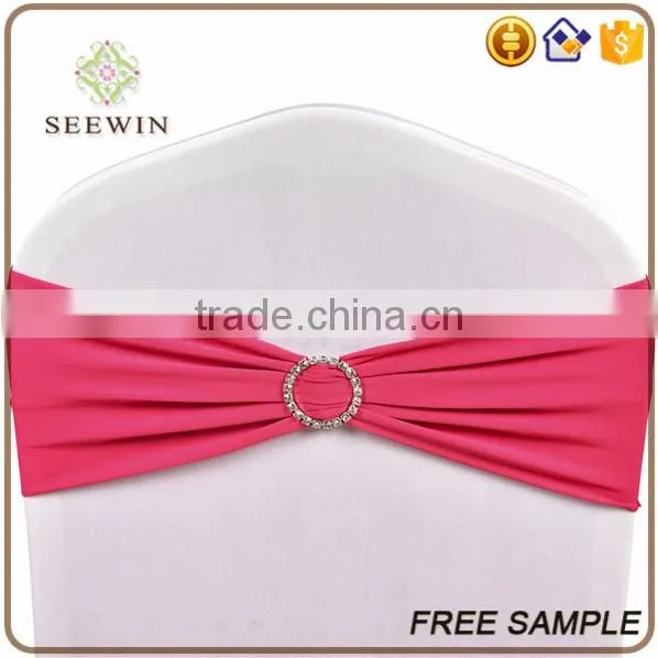 plaid colorful ruffle chair sash band with plastic buckle set