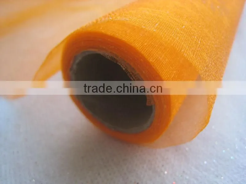 rainbow beautiful christmas silk organza fabric india for flower wrapping