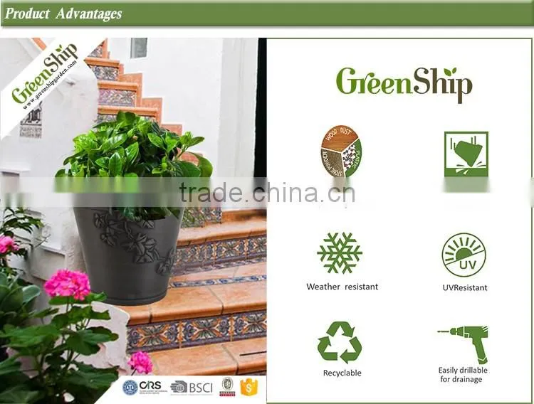 Decorative japanese compound for biodegradable flower pots