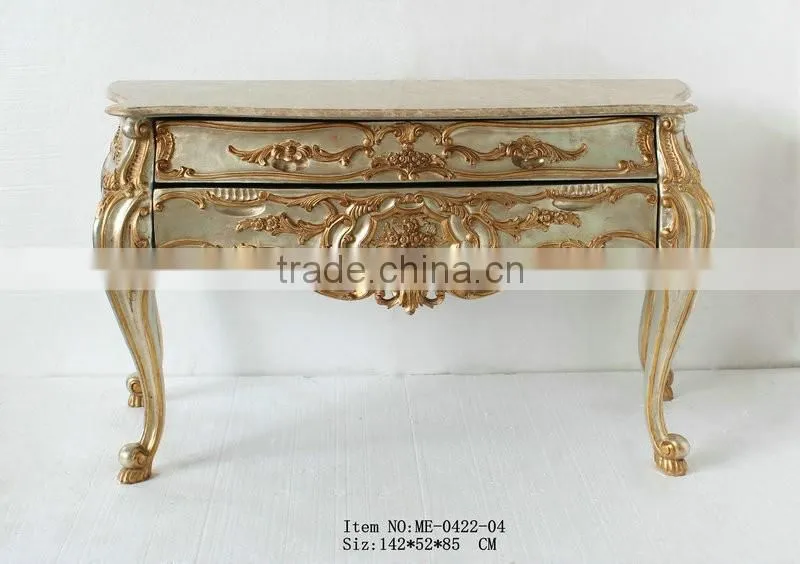 Barroco antique gold console table / home furniture ME-0422-01