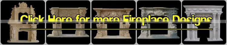 High Quality Antique Marble Fireplace Mantels For Sale with low price