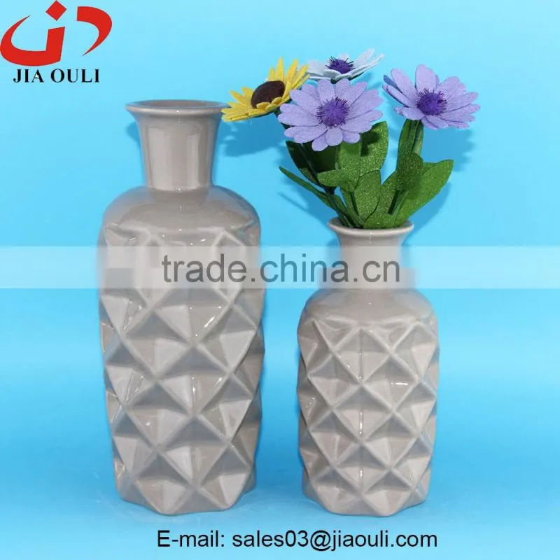 BSCI Audit Factory Marble color Ceramic Vase for home decor