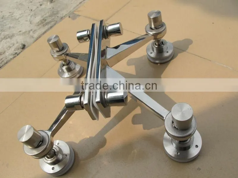 JINXIN stainless steel system fitting installation glass spider connection