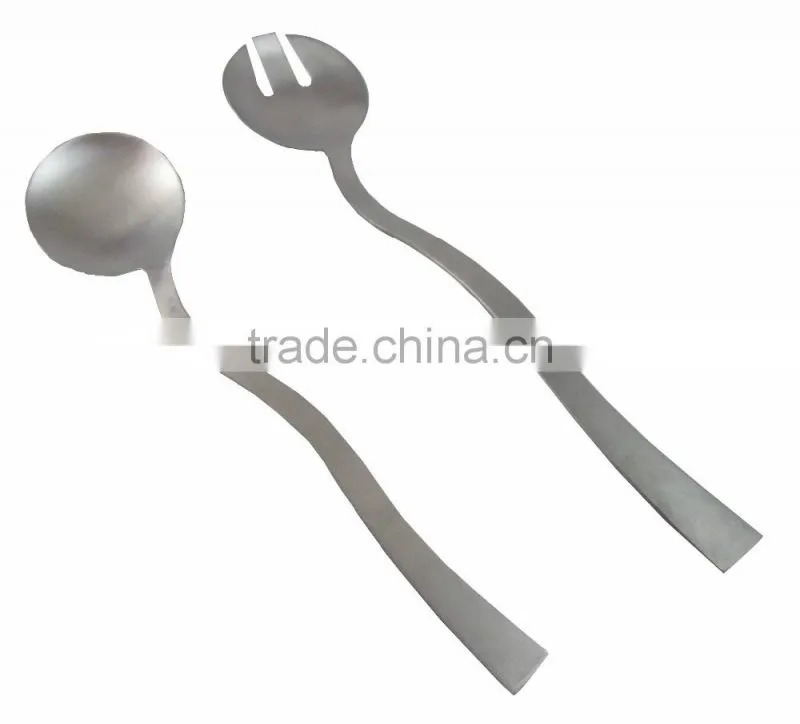 Stainless Steel Cooking Tools Salad Spoon And Salad Fork