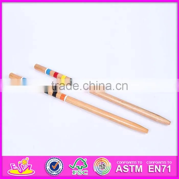 2016 Outdoor garden 6 player funny children wooden croquet mallet W01A171