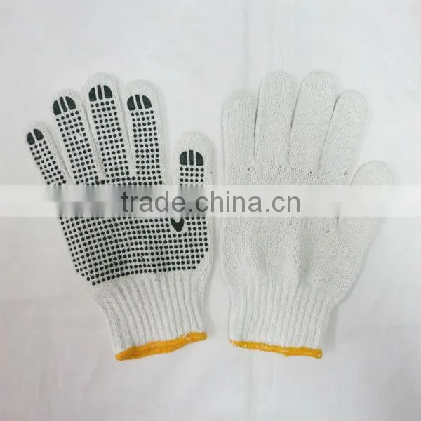 Safety Gloves Working With PVC Dots