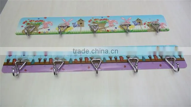Metal hanger wall hooks - 5 hooks