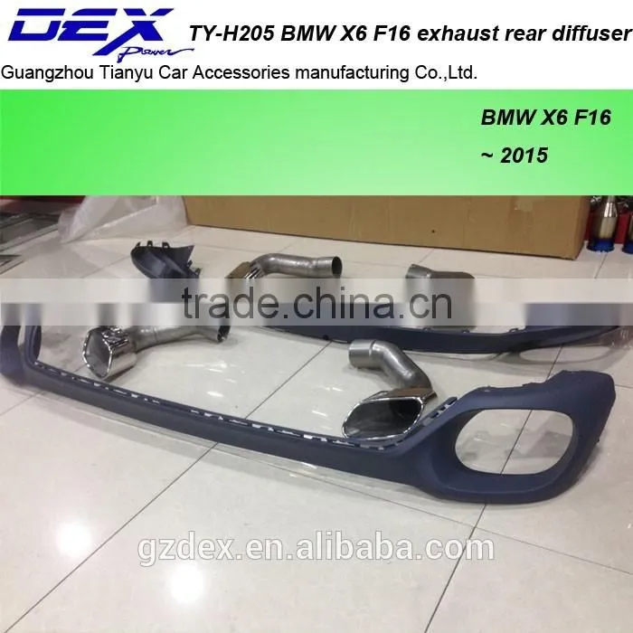 Auto parts PP material B~MW X6 F16 exhaust rear diffuser rear trims