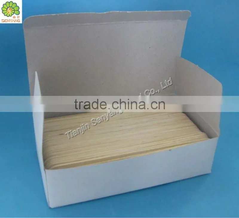 beauty waxing disposable white birch wooden spatula