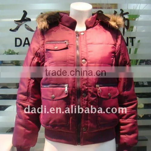 Italian Winter Coats Utex Design Women Coats Fur Hooded Jacket