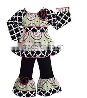 2015 China supplier Easter Decorative Girls Outfit Wholesale Boutique baby girl Infant ruffled remake laced outfits for girls
