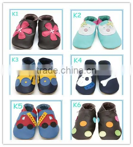 new design genuine leather infant baby shoes girl