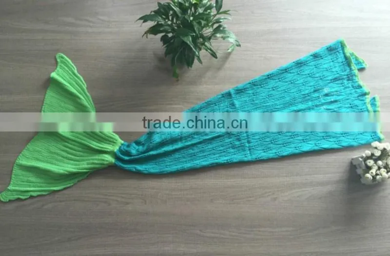 Kids Gifts Crocheted Mermaid sale Gifts Crocheted Knit Blanket Sofa Beach Quilt manufacturer