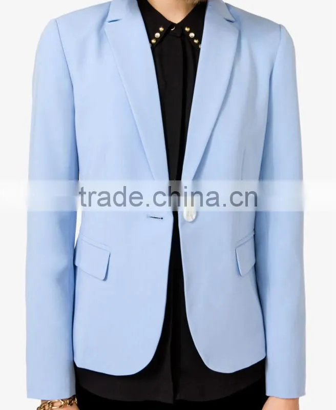 School Marled Button Blazer