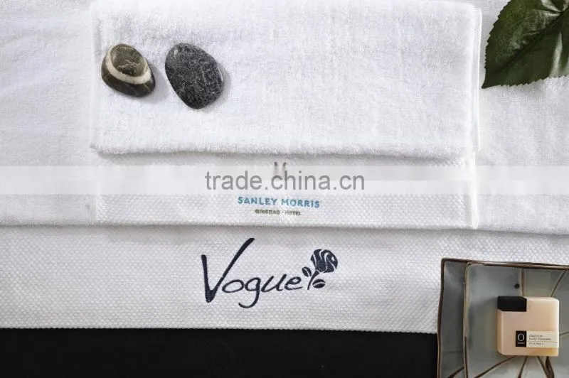 Cheap Wholesale Hotel Quality Plain Hand Towel Set With Logo