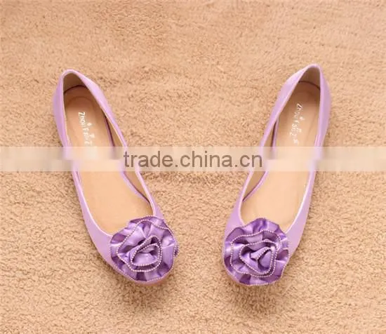 Lovely DIY ribbon shoe rose flower for girls