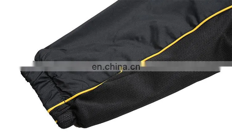Mens team branded velvet nylon track suit