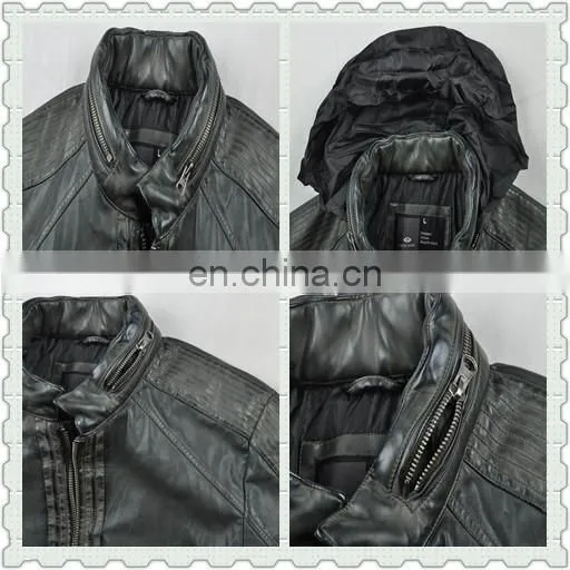 2015 Latest Fashion Hotsale Spring Handsome PU Leather Jacket for Men