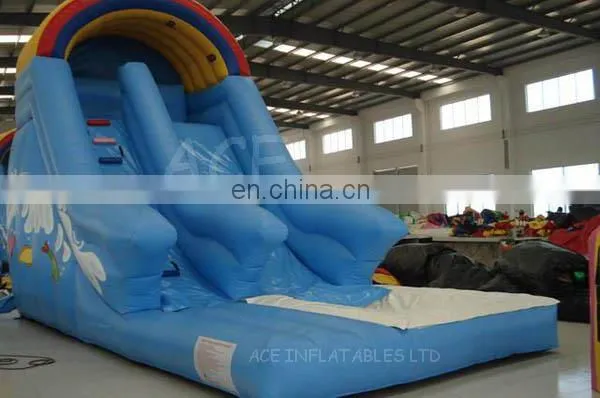 Inflatable combo with bouncer and Water Slide with pool