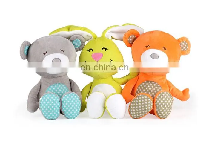 Custom best made cuddly plush sleeping teddy bear toy
