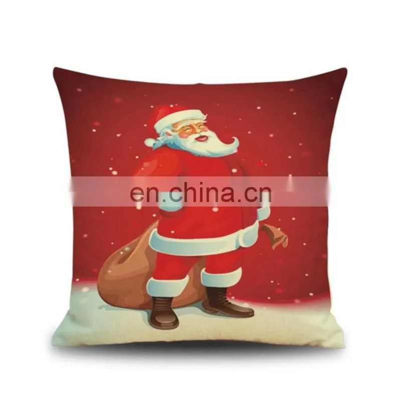 cheap christmas decorative led sofa linen cushion throw pillow covers