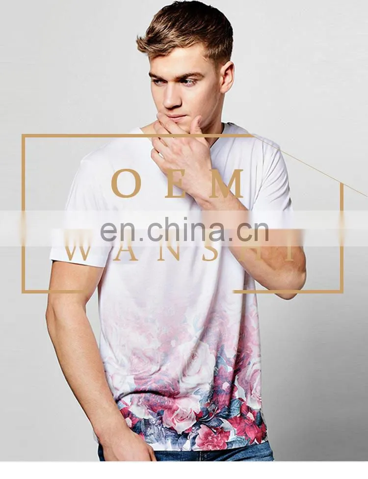 custom mens clothes fashion summer short sleeve printing t shirt