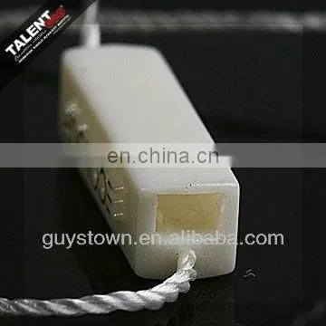custom printed brand name logo plastic string for clothing hang tag