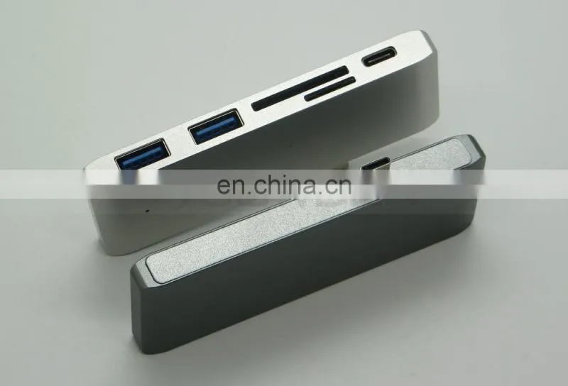 Aluminium 5 in 1 USB 3.0 Type C Hub for Macbook