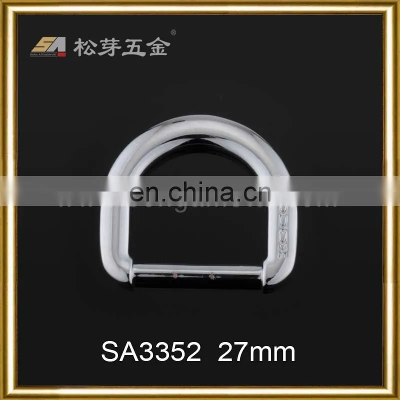 China Manufacturer Exported Zinc Alloy Metal D Shaped Flat Split Ring For Keyring