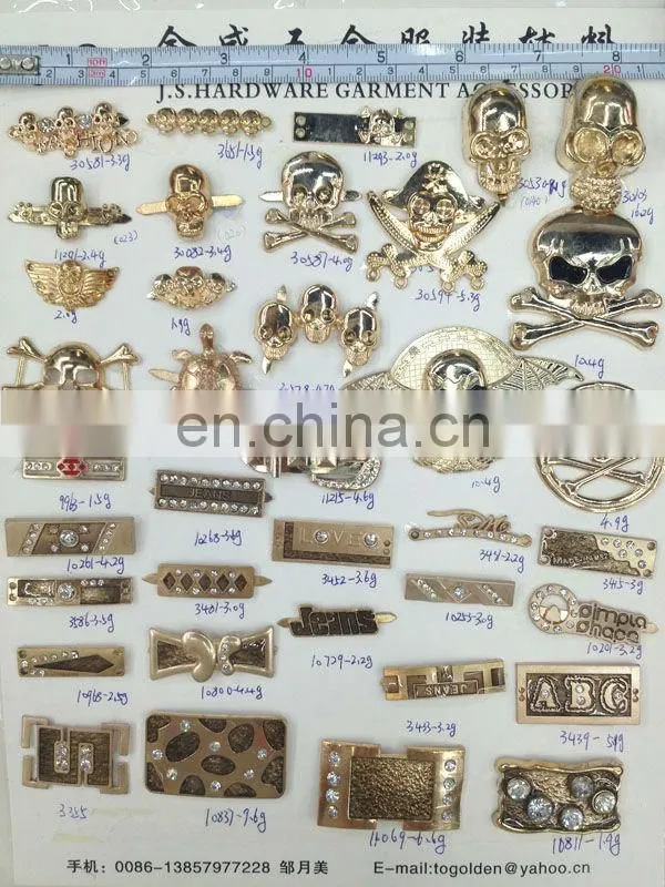 Fashion metal garment accesories rhinestone buckle on bags or shoes