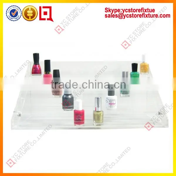 Beauty multi-level acrylic nail polish rack