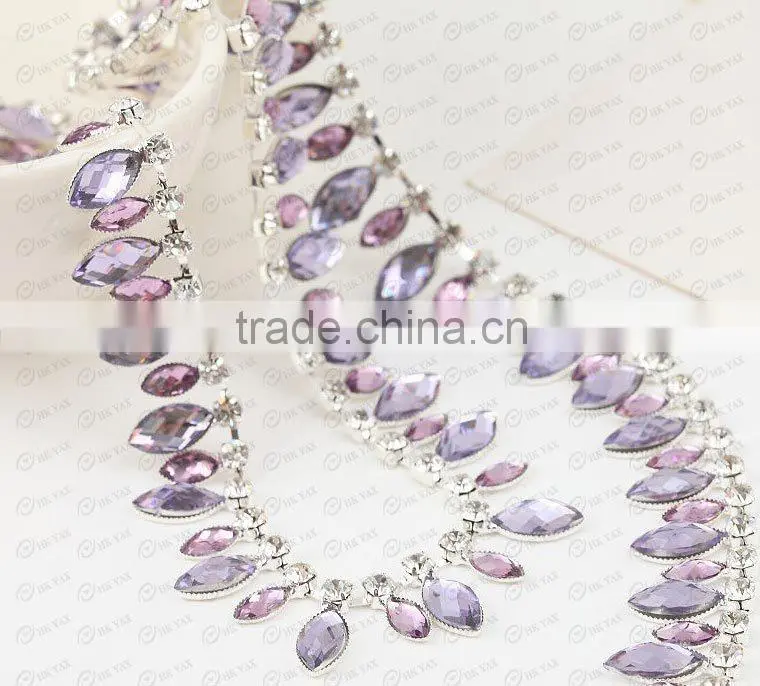 X0701 Bridal resin rhinestone decoration, bling bling rhinestone trimming, crystal rhinestone decoration