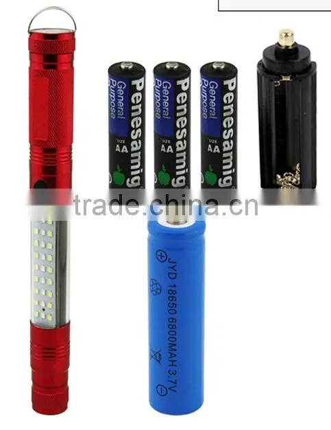 Multi telescoping magnet pick up LED flashlight