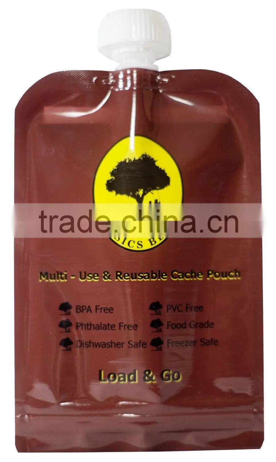 customer printed china made plastic foil laminated bag with snout for baby food