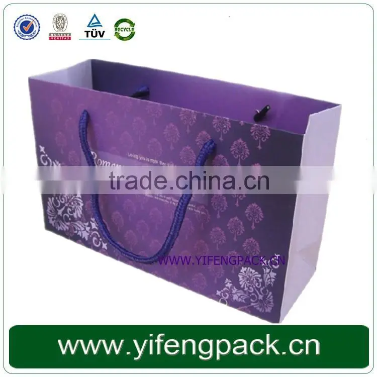 Made in china customized luxury design cheap paper shopping bag