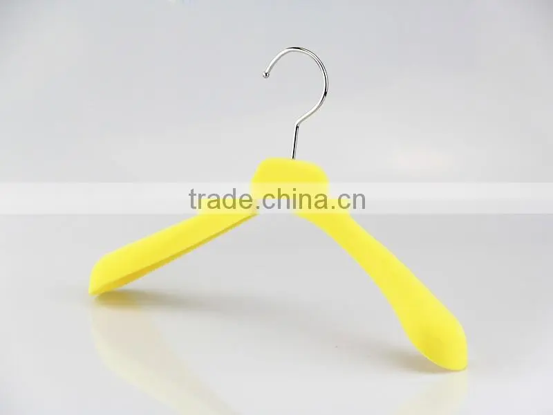IMY-324 yellow velvet colored hanger for kids velvet cute hanger