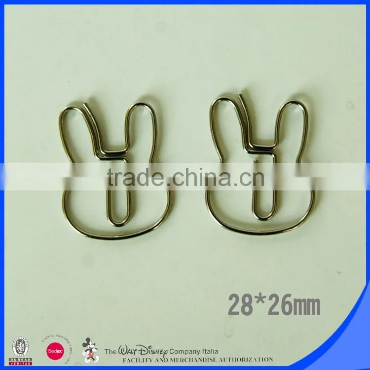 Steel metal paper clip animal shape