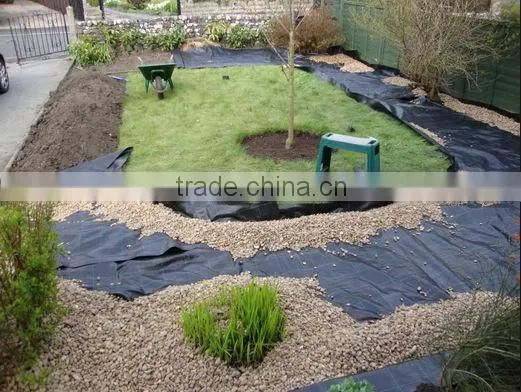 woven weed fabric used in garden , park , horticulture